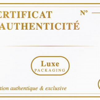 Certificat D'authenticité