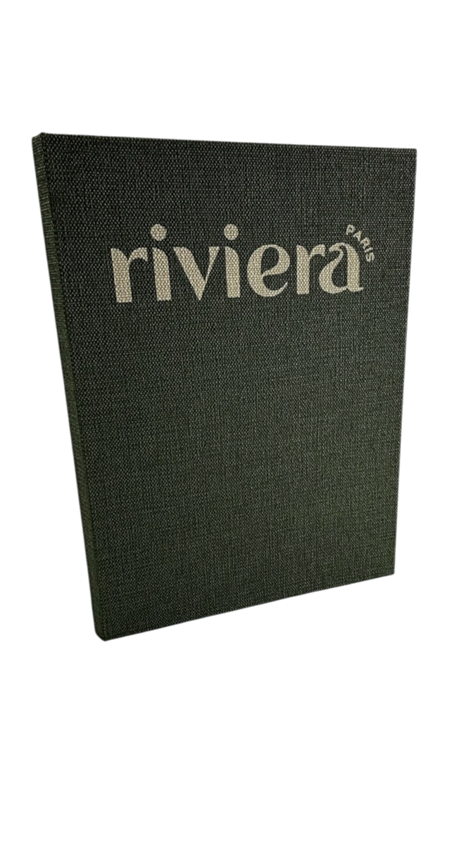 Menu rembordé luxe Riviera Paris