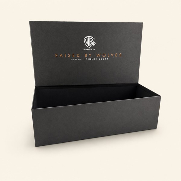 Coffret cloche noir mat avec marquage, fabrication francaise