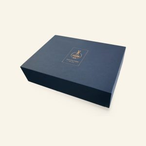 Fabricant français boîte cloche — coffret rembordé avec dorure à chaud