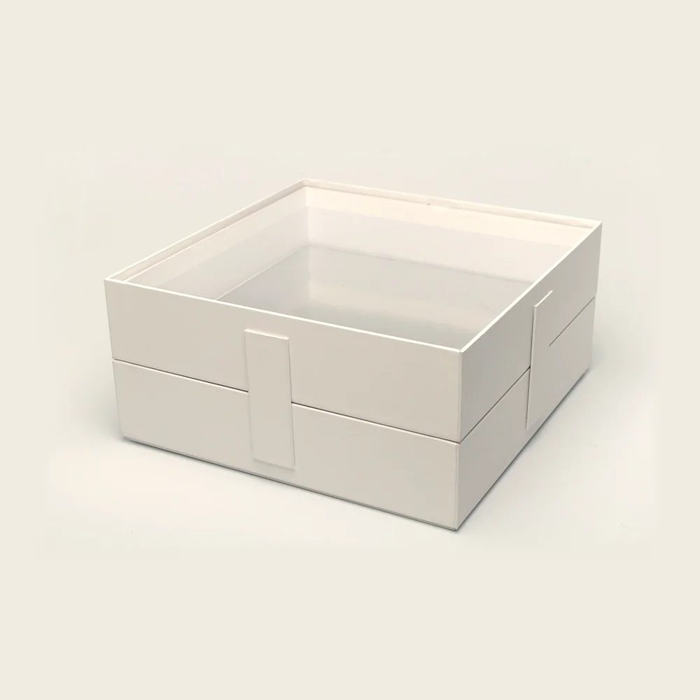 Coffret à couvercle transparent, pièce de la Haute Collection Luxe Packaging