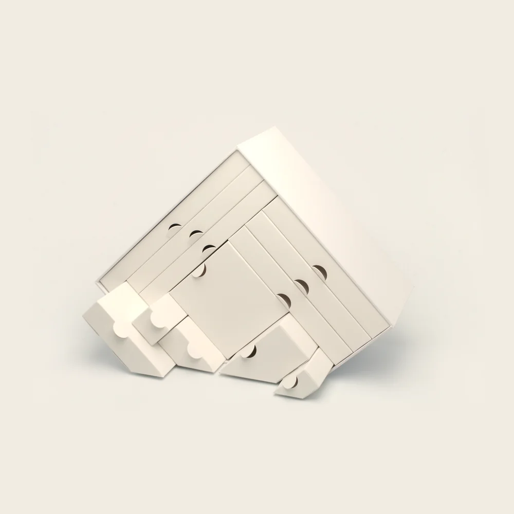 Calendrier toit à portes, pièce de la Haute Collection Luxe Packaging
