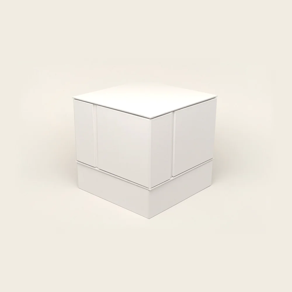 Coffret cube à portes et tiroirs, pièce de la Haute Collection Luxe Packaging