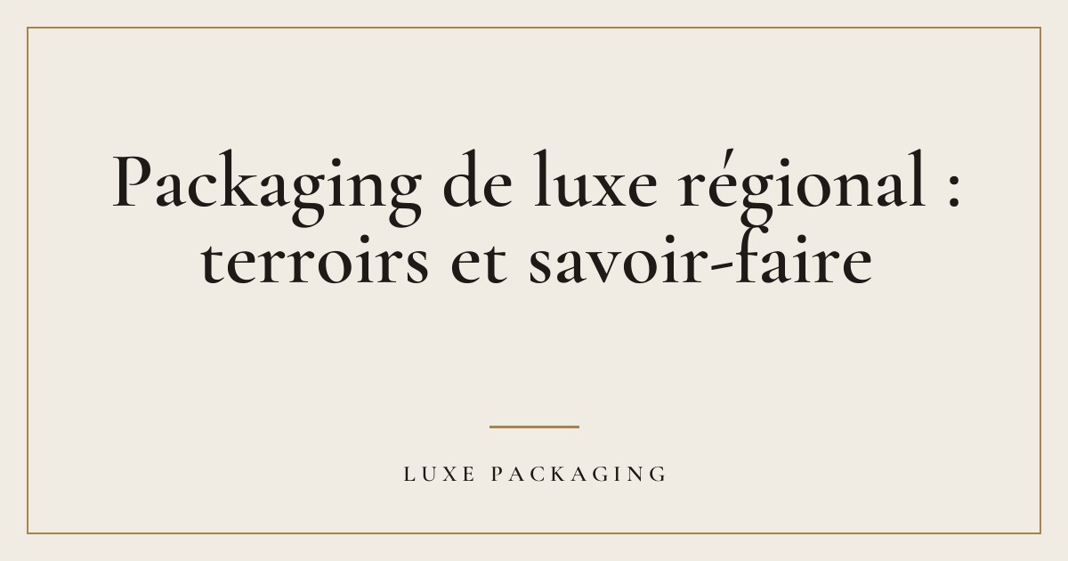 Couverture de l’article « Packaging de luxe régional : terroirs et savoir-faire », Guides & Expertise Luxe Packaging